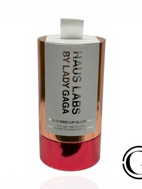 Haus Labs PHD Hybrid Innovation Plumping Lip Glaze Duo Shimmer & Persimmon NIB